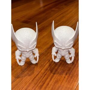 Chibi Wolverine Figure 10-Pack Unpainted White Fan Art Collectible Ready 4 Paint